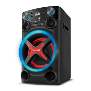 Torre de Som Mondial TM-1200-B luzes Bluetooth 1200W RMS APP
