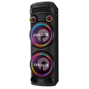 Torre de Som AIWA T2W -02 2300W 2Woofers10" Bluetooth RGB USB FM DJ